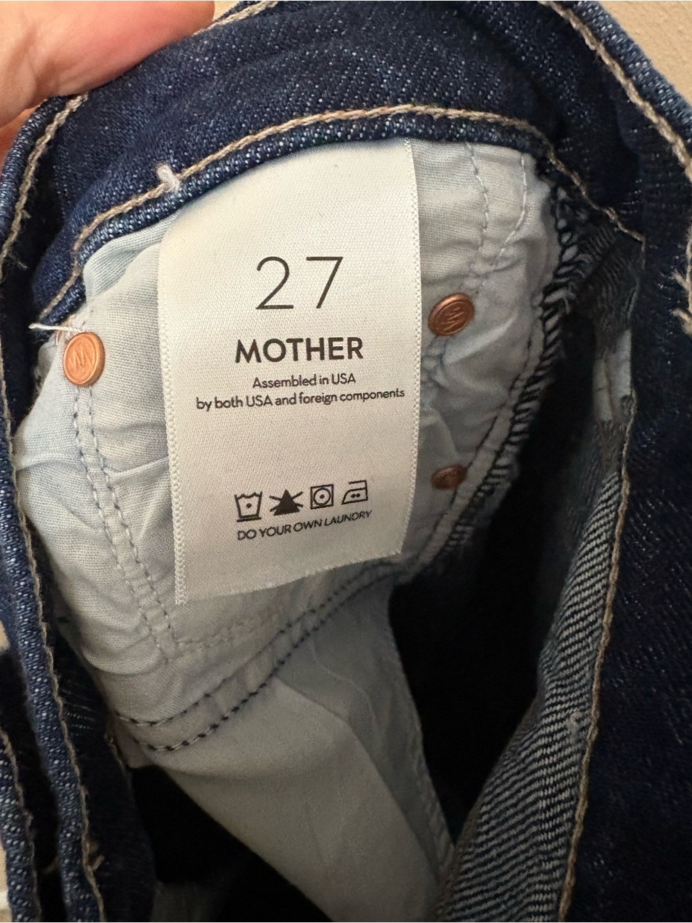 Mother Superior The Mid Rise Full-Pipe Flood Fray Jeans Unplugged Size 27 - Picture 14 of 16